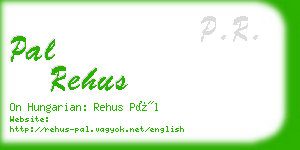 pal rehus business card